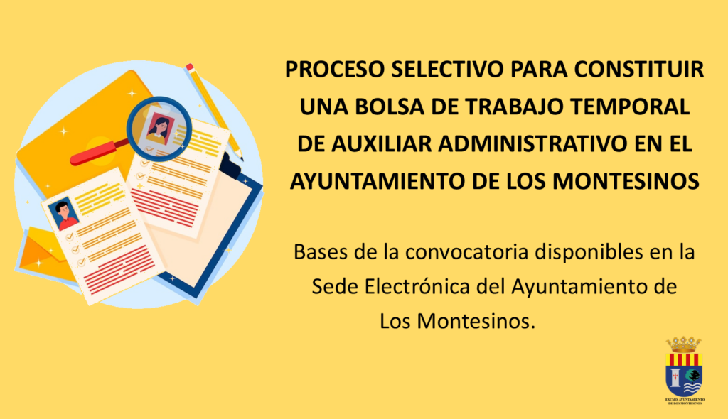 Cartel informativo proceso selectivo