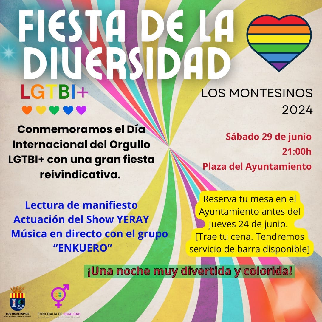 Fiesta de la Diversidad, Los Montesinos 2024