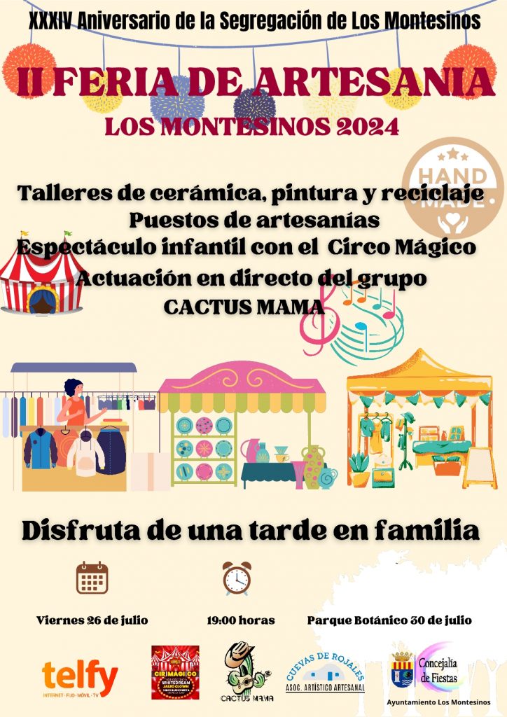 II Feria de artesanía, Los Montesinos 2024