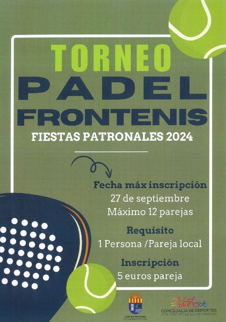 Torneo pádel y frontenis, Los Montesinos 2024